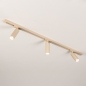 Foto 75709-4: Luxe spanningsrail basisset in het beige met drie spot, zelf samen te stellen