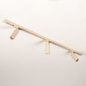 Foto 75709-5: Luxe spanningsrail basisset in het beige met drie spot, zelf samen te stellen