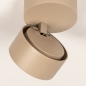 Foto 75714-10: Een prachtig design plafondspot uitgevoerd in een warme taupe kleur en voorzien van 