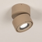 Foto 75714-2: Een prachtig design plafondspot uitgevoerd in een warme taupe kleur en voorzien van 