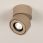 Foto 75714-5: Een prachtig design plafondspot uitgevoerd in een warme taupe kleur en voorzien van 