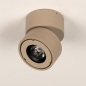 Foto 75714-6: Een prachtig design plafondspot uitgevoerd in een warme taupe kleur en voorzien van 