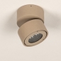 Foto 75714-7: Een prachtig design plafondspot uitgevoerd in een warme taupe kleur en voorzien van 
