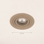 Foto 75716-1: Ronde GU10 inbouwspot in taupe kleur