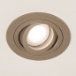 Foto 75716-7: Ronde GU10 inbouwspot in taupe kleur