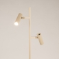 Foto 75719-3: Strakke beige vloerlamp met twee verstelbare spots