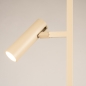 Foto 75719-7: Strakke beige vloerlamp met twee verstelbare spots