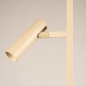 Foto 75719-8: Strakke beige vloerlamp met twee verstelbare spots