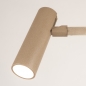 Foto 75720-10: Strakke taupekleurige vloerlamp met twee verstelbare spots