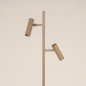 Foto 75720-7: Strakke taupekleurige vloerlamp met twee verstelbare spots