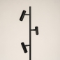 Foto 75727-3: Strakke zwarte vloerlamp met drie verstelbare spots