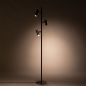 Foto 75727-9: Strakke zwarte vloerlamp met drie verstelbare spots