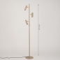 Foto 75728-1 maatindicatie: Trendy beige vloerlamp met drie verstelbare spots