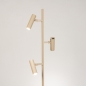 Foto 75728-2: Trendy beige vloerlamp met drie verstelbare spots