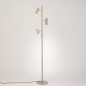 Foto 75728-3: Trendy beige vloerlamp met drie verstelbare spots