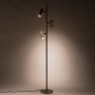 Foto 75728-5: Trendy beige vloerlamp met drie verstelbare spots