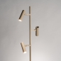 Foto 75728-6: Trendy beige vloerlamp met drie verstelbare spots