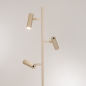 Foto 75728-9: Trendy beige vloerlamp met drie verstelbare spots