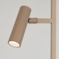 Foto 75729-10: Strakke taupekleurige vloerlamp met drie verstelbare spots