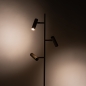 Foto 75729-8: Strakke taupekleurige vloerlamp met drie verstelbare spots