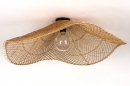 Foto 75733-10: Grote plafondlamp van rotan met een doorsnede van maar liefst 85 cm