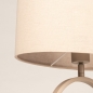 Foto 75738-4: Ovale, linnen lampenkap in zachte beige kleur