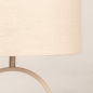 Foto 75738-5: Ovale, linnen lampenkap in zachte beige kleur