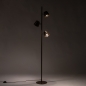 Foto 75747-4: Chocolade bruine vloerlamp met drie spots