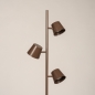 Foto 75747-5: Chocolade bruine vloerlamp met drie spots