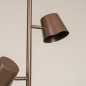 Foto 75747-8: Chocolade bruine vloerlamp met drie spots