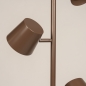 Foto 75747-9: Chocolade bruine vloerlamp met drie spots