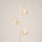 Foto 75748-2: Beige vloerlamp met drie spots