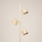 Foto 75748-5: Beige vloerlamp met drie spots