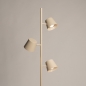 Foto 75748-6: Beige vloerlamp met drie spots