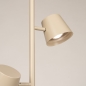 Foto 75748-8: Beige vloerlamp met drie spots