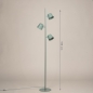 Foto 75749-1 maatindicatie: Zeegroene vloerlamp met drie spots