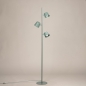 Foto 75749-6: Zeegroene vloerlamp met drie spots