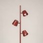 Foto 75750-2: Rode vloerlamp met drie spots