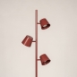 Foto 75750-5: Rode vloerlamp met drie spots
