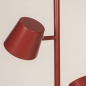 Foto 75750-7: Rode vloerlamp met drie spots