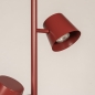 Foto 75750-8: Rode vloerlamp met drie spots