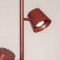 Foto 75750-9: Rode vloerlamp met drie spots