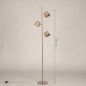Foto 75751-1 maatindicatie: Taupekleurige vloerlamp met drie spots