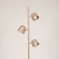Foto 75751-2: Taupekleurige vloerlamp met drie spots