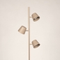 Foto 75751-5: Taupekleurige vloerlamp met drie spots