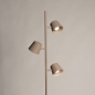 Foto 75751-6: Taupekleurige vloerlamp met drie spots