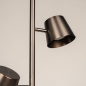 Foto 75752-8: Donkerbrons / koffiebruine staande vloerlamp met drie spots