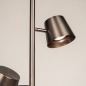Foto 75752-9: Donkerbrons / koffiebruine staande vloerlamp met drie spots