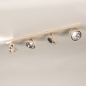 Foto 75788-4: Grote 4-lichts opbouwspot in het beige met grote richtbare spots 
