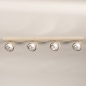 Foto 75788-5: Grote 4-lichts opbouwspot in het beige met grote richtbare spots 